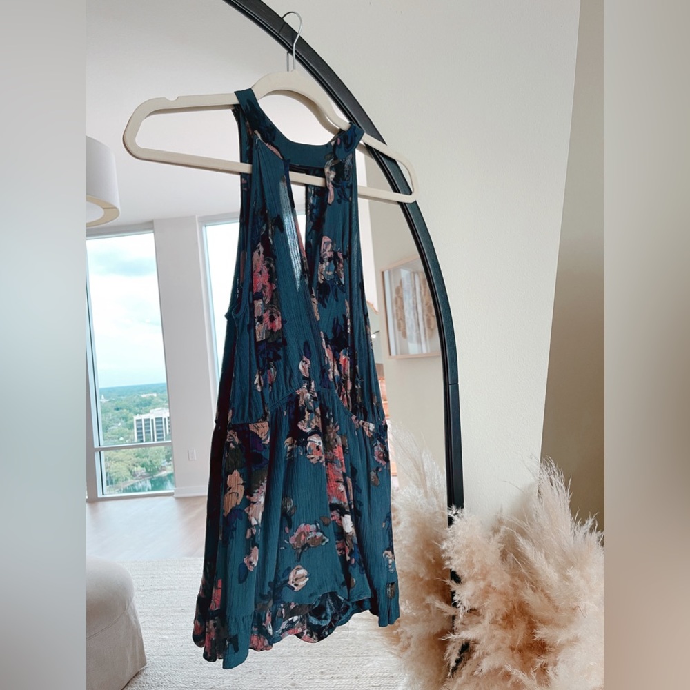 Teal floral romper for my petite babes!!